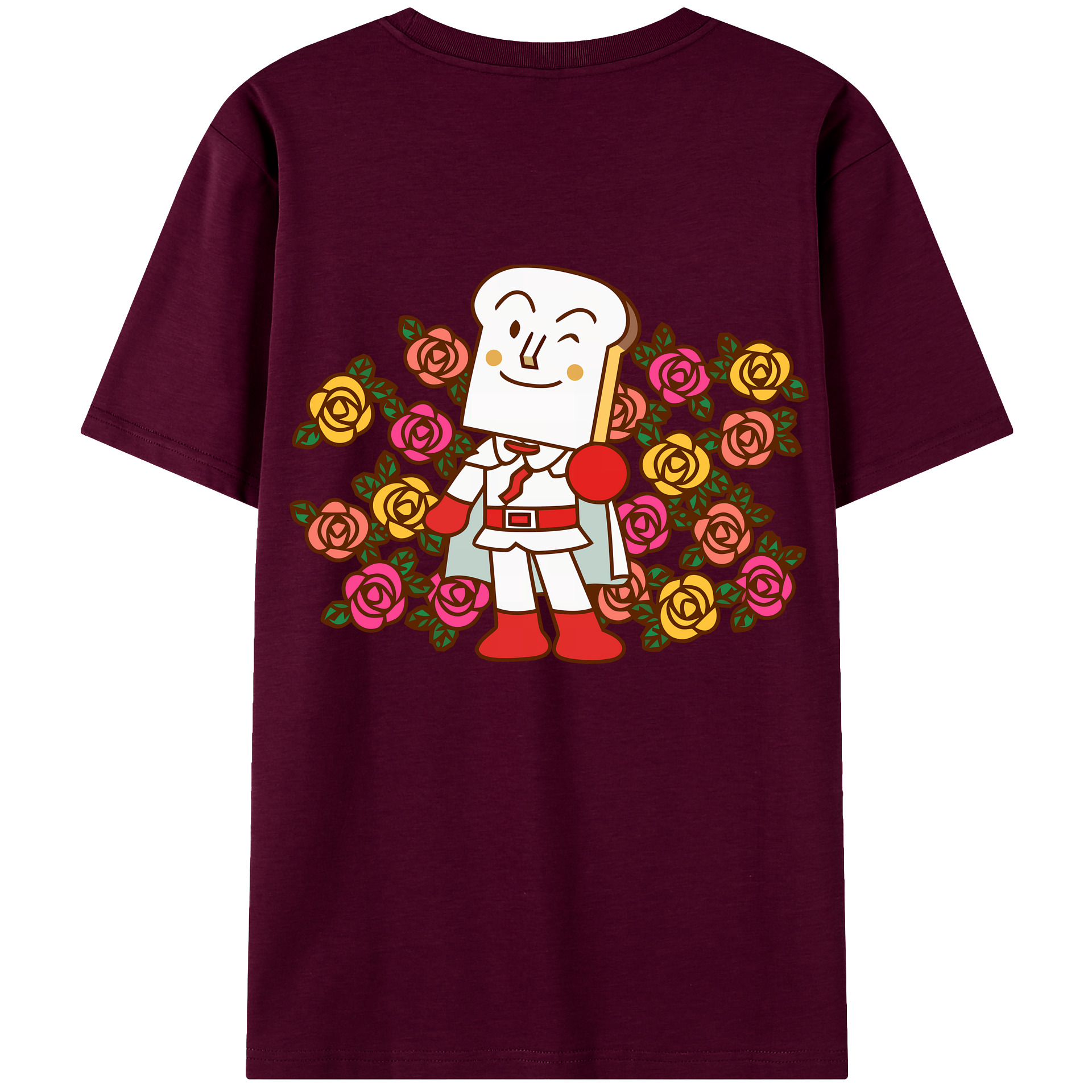 （画像用） アンパンマン Anpanman レディース半袖Tシャツ(バックプリント)